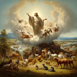 24. І сказав Бог: нехай земля породить душу живу за своїм родом: худобу, і гадів, і звірів земних за своїм родом. І сталося так.