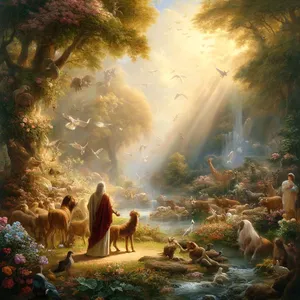 18. І сказав Господь Бог: Недобре бути чоловікові самому, — створю йому поміч, відповідну для нього.