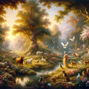 19. І з землі вформував Господь Бог усю польову звірину й усе небесне птаство, і привів до Адама, щоб побачити, як той їх назве. І як назве Адам кожну живу душу, — то ймення її.