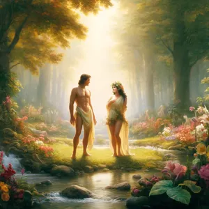 25. І були вони нагі обоє, Адам та жінка його, — і вони не соромились.