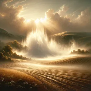 6. І пара підіймалась із землі, і напувала всю поверхню землі.