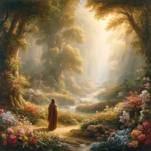 8. І насадив Господь Бог рай в Едемі на сході, і там оселив людину, що її Він створив.