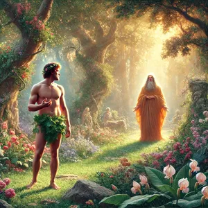 10. А той сказав: Почув я голос Твій у раю, і злякався, бо я нагий; і сховався.