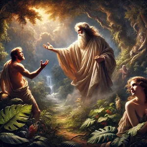 17. А до Адама сказав: За те, що ти послухав голос жінки своєї, і їв з дерева, про яке Я наказав тобі, сказавши: Не їж з нього, проклята земля через тебе; у скорботі будеш їсти від неї по всі дні життя твого;