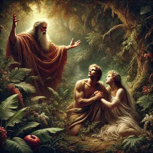 22. І сказав Господь Бог: Ось, Адам став, як один із Нас, знаючи добро і зло; і тепер, щоб не простяг він руки своєї, і не взяв також від дерева життя, і не спожив, і не став жити вічно.