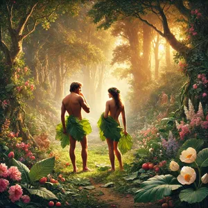 7. І розкрилися очі в обох них, і пізнали, що нагі; і зшили фіґове листя, і зробили собі опаски.