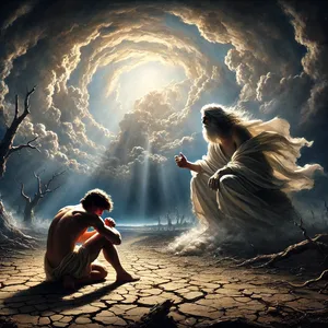 13. І сказав Каїн до Господа: „Кара моя більша, аніж знести її можна.