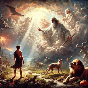 15. І сказав йому Господь: „Тому кожен, хто вб’є Каїна, учинить помсту в семеро”. І Господь поклав знака на Каїна, щоб не вбивав його ніхто, хто стріне його.