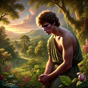 5. а на Каїна та на жертву його не зглянувся. І запалав Каїн дуже, і обличчя його похилилося.