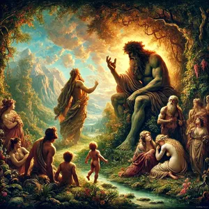 4. За тих днів були на землі велетні, а також після того, як сини Божі входили до людських дочок, і вони їм народжували. Це ті могутні, що славні від віку.