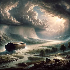 10. І сталось по семи днях, і води потопу розлилися по землі.