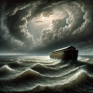 24. А вода на землі зміцнялася сто п’ятдесят день.