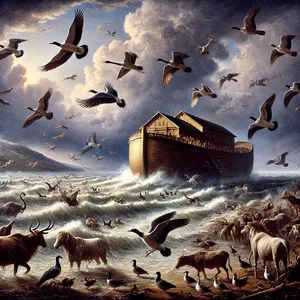 3. також із птаства небесного по семеро, самця та самицю, щоб зберегти насіння живе на поверхні всієї землі.