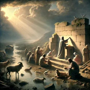 20. І збудував Ной жертівника для Господа, і взяв із усякої чистої худоби, і з усякого чистого птаства, і приніс цілопалення на жертівнику.