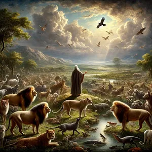 2. І страх ваш та трепет ваш нехай буде на всіх звірах землі, і на всіх птаствах небесних, на всьому, що рухається на землі, і на всіх рибах морських. У ваші руки вони віддані.