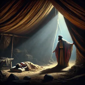 22. І побачив Хам, батько Ханаана, наготу батька свого і розповів про це двом братам своїм на вулиці.